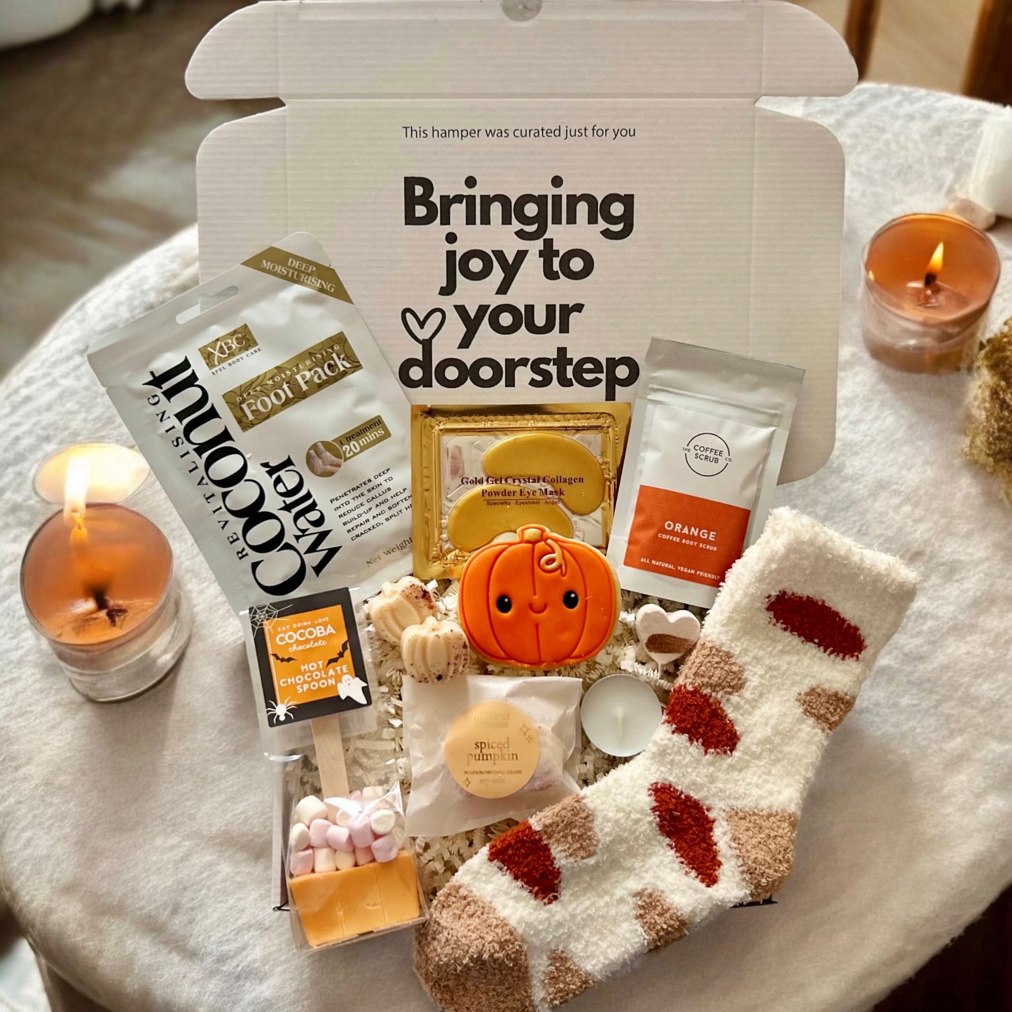 Celebrate the cozy season with our Autumn Gift Boxes, filled with seasonal treats, warm comforts, and thoughtful surprises — perfect for gifting loved ones this fall