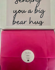 Sending Bear Retirement Gift Box featuring a soft teddy socks, sweet treats, a relaxing foot mask, and a retirement card, beautifully arranged to celebrate this special milestone.